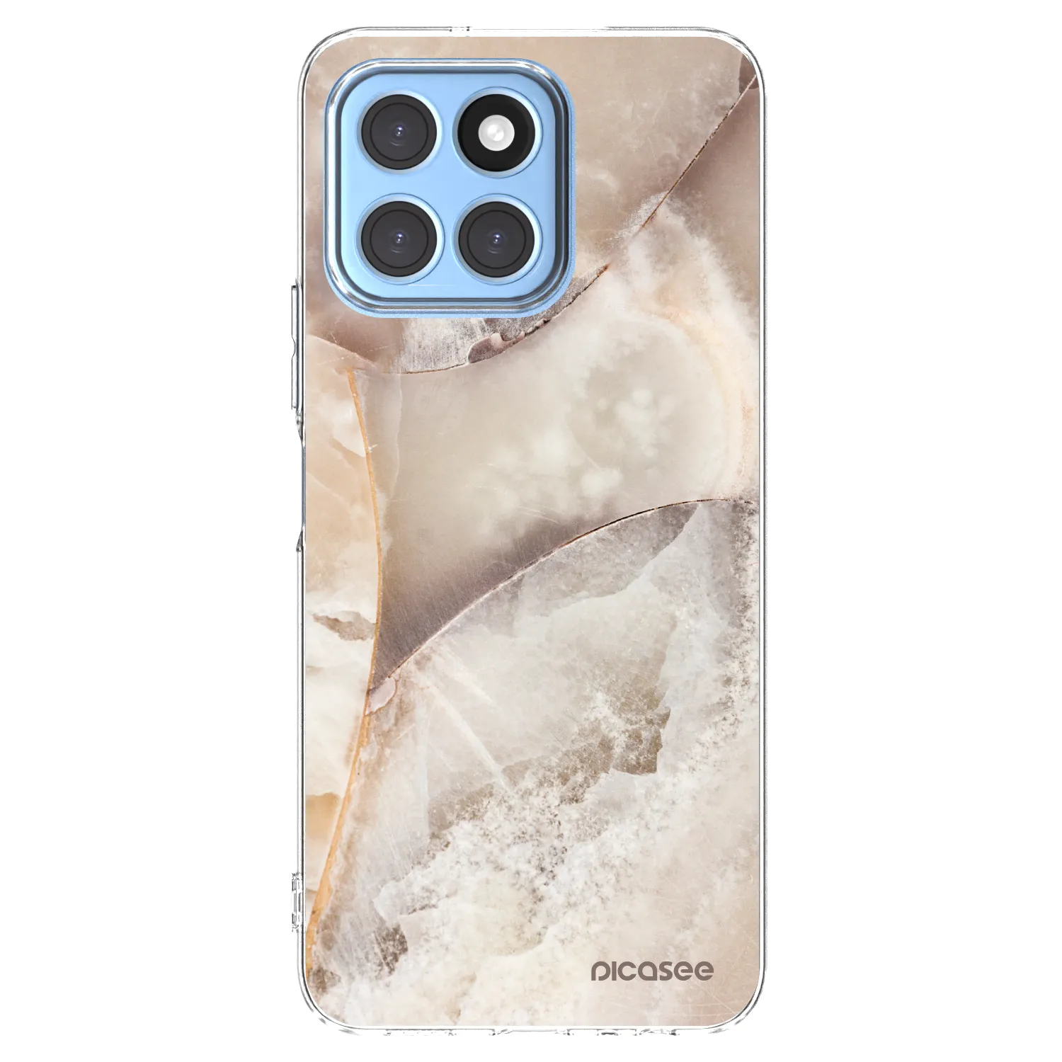 Picasee Honor X8 5G Hülle - Transparentes Silikon - Cream marble