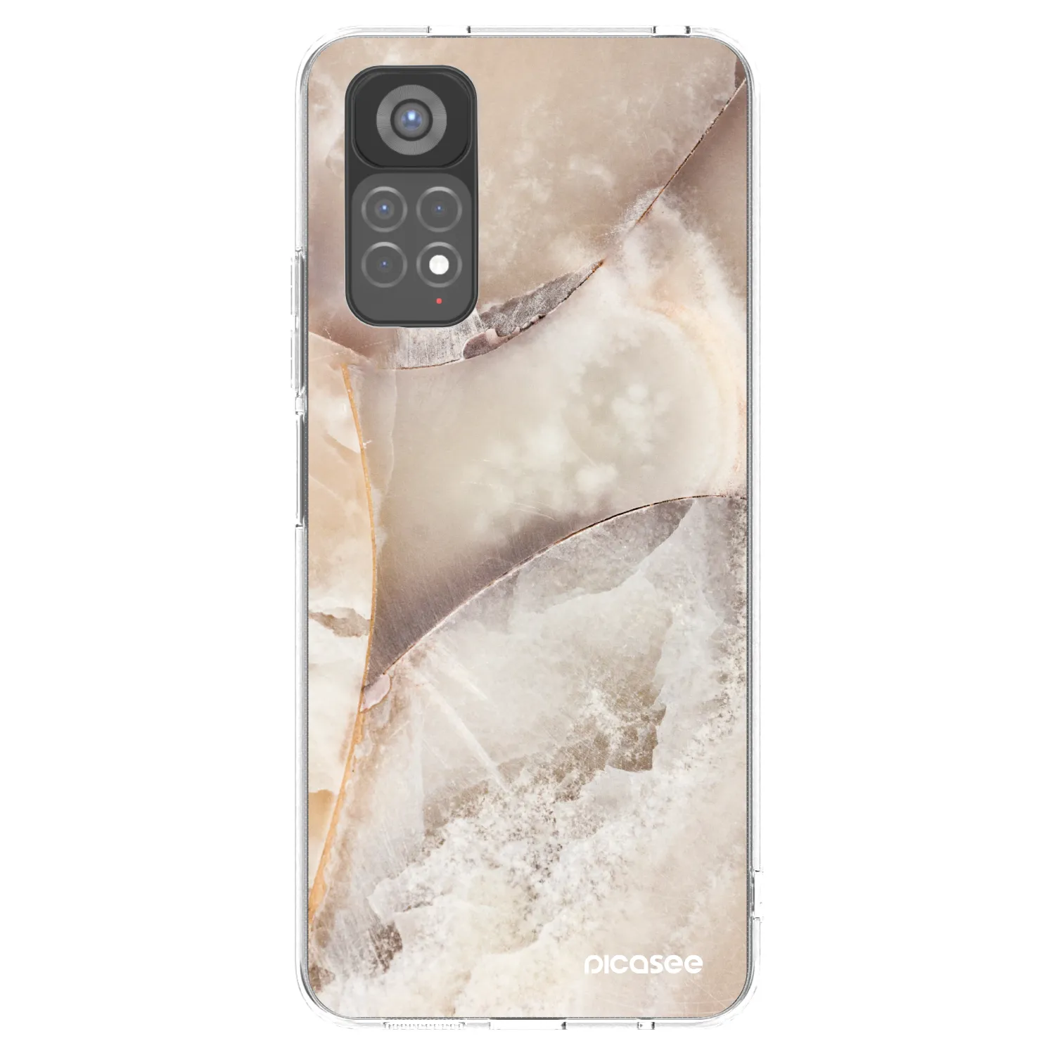 Picasee Xiaomi Redmi Note 11S 5G Hülle - Transparentes Silikon - Cream marble
