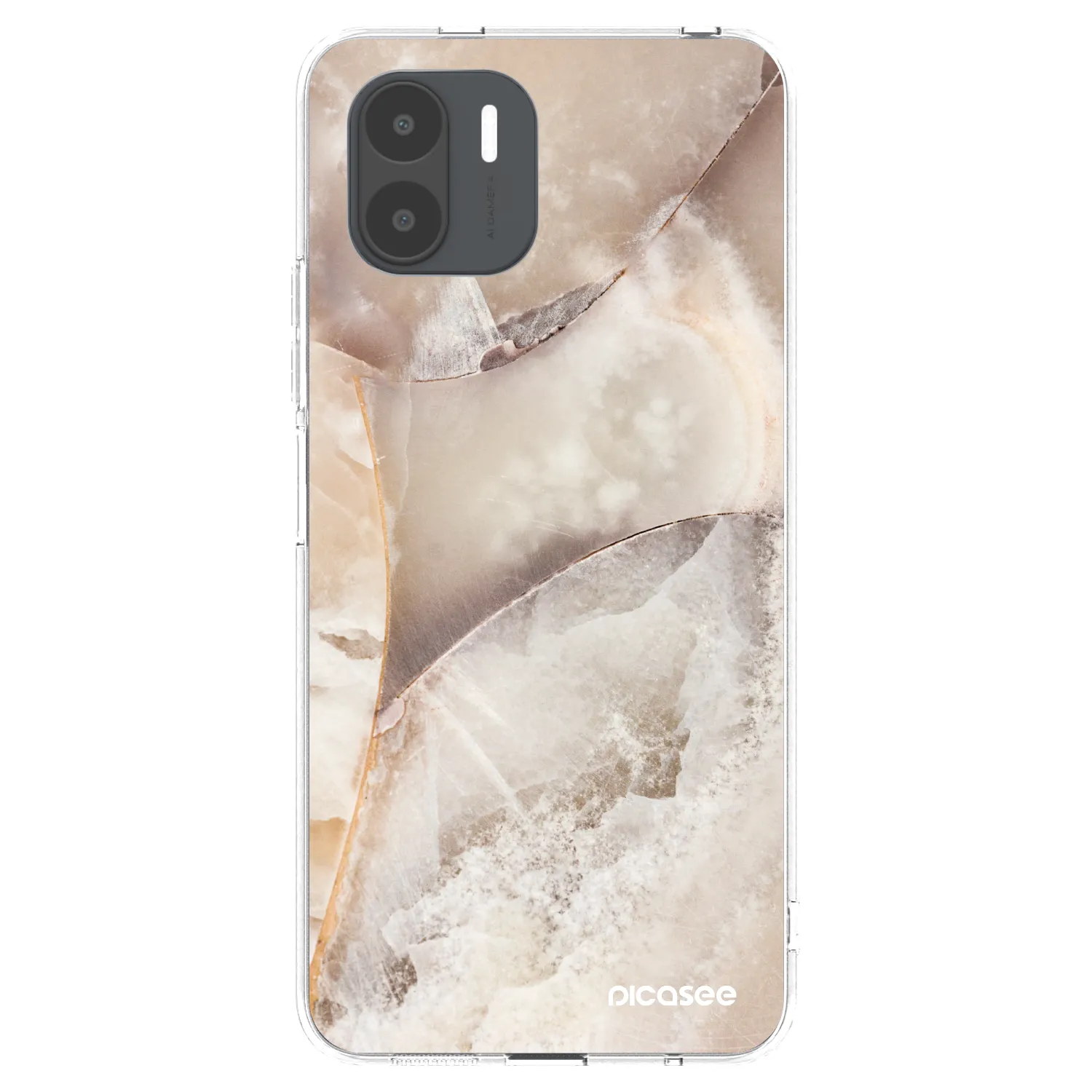 Picasee Xiaomi Redmi A2 Hülle - Transparentes Silikon - Cream marble