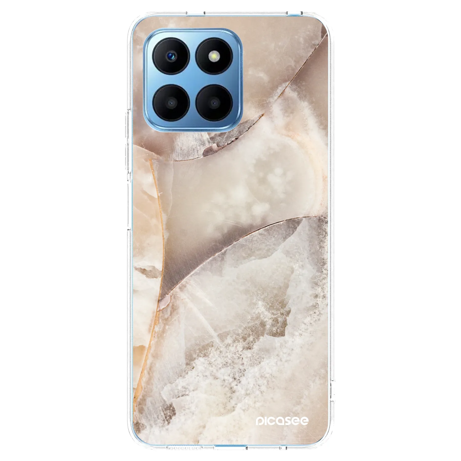 Picasee Honor 70 Lite Hülle - Transparentes Silikon - Cream marble