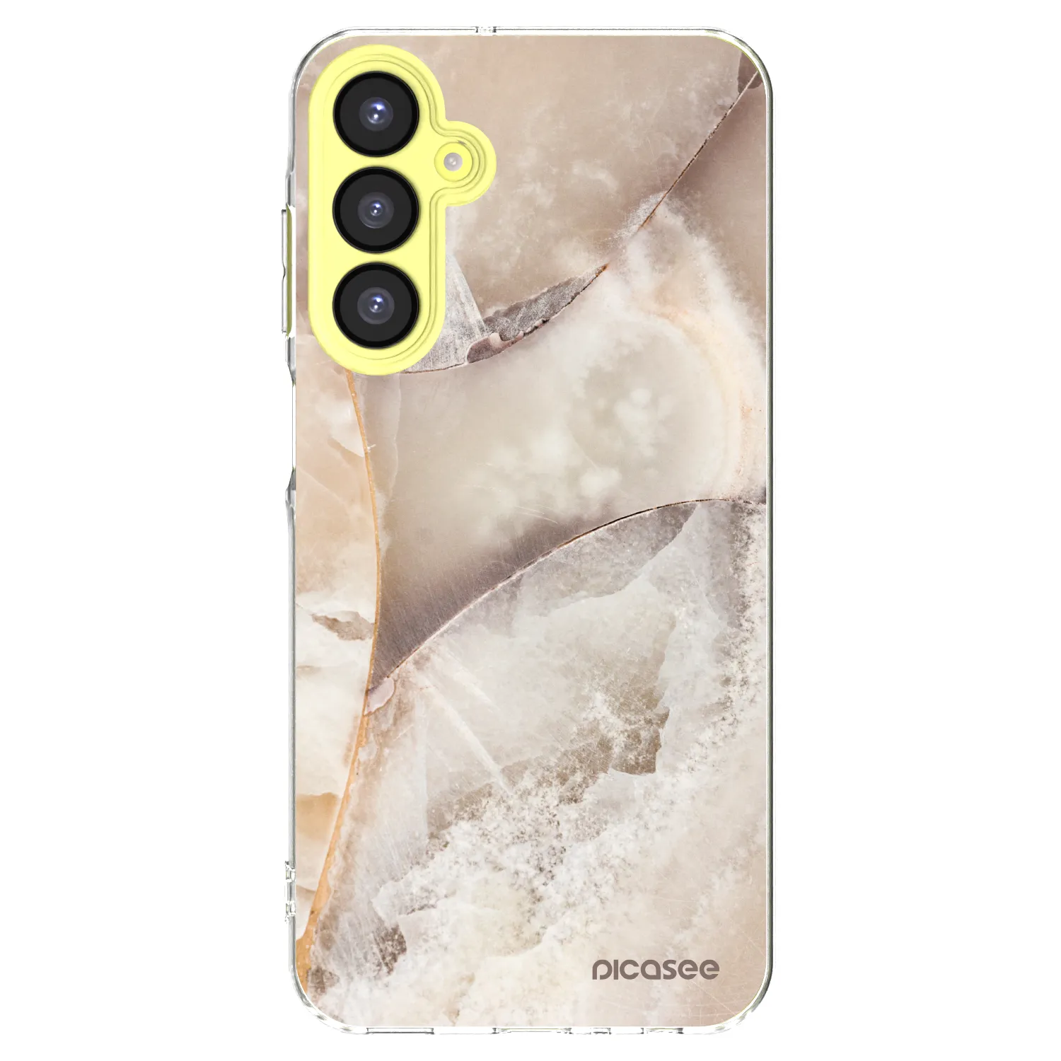 Picasee Samsung Galaxy A25 A256B 5G Hülle - Transparentes Silikon - Cream marble