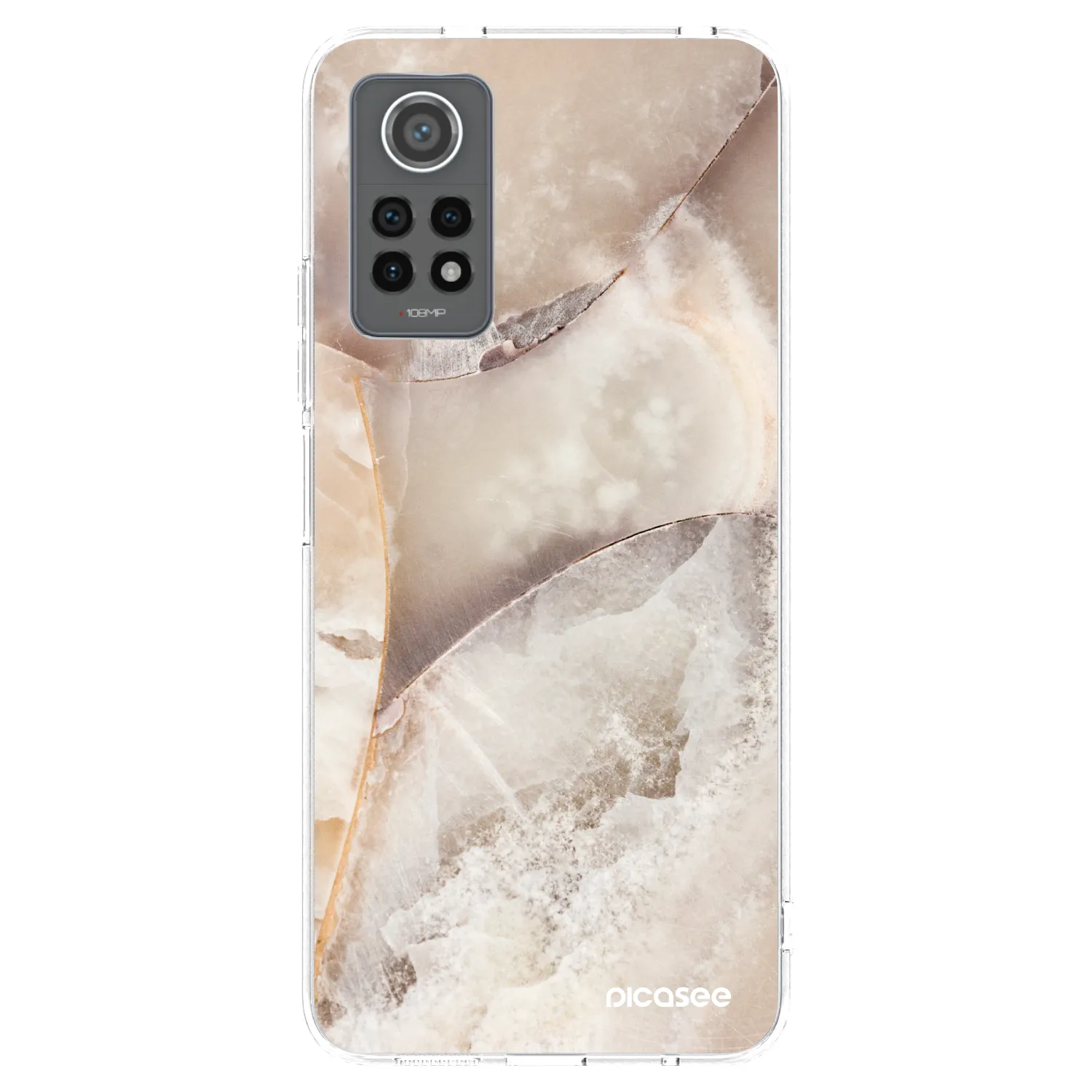 Picasee Xiaomi Redmi Note 12 Pro 4G Hülle - Transparentes Silikon - Cream marble