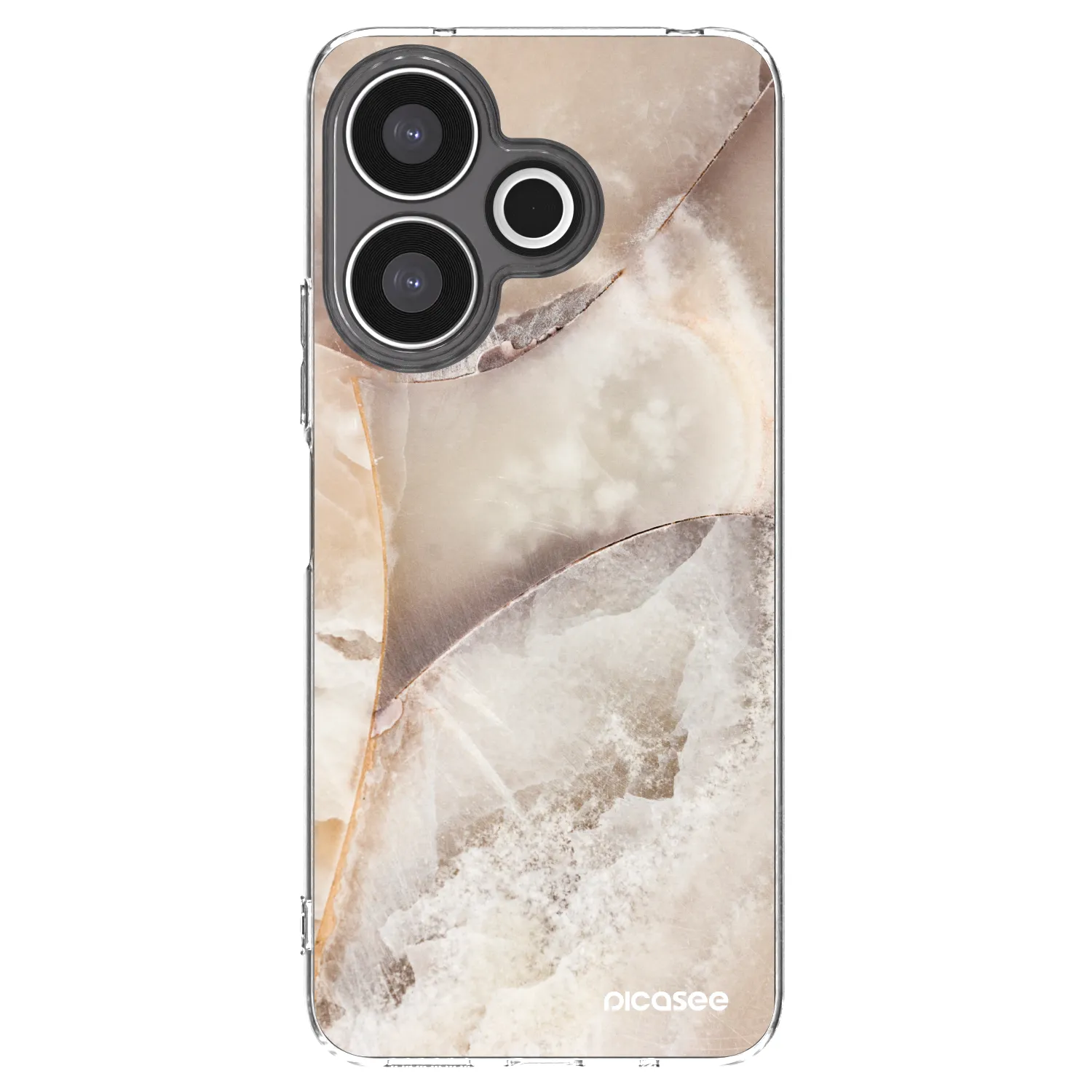 Picasee Xiaomi Redmi 13 4G Hülle - Transparentes Silikon - Cream marble