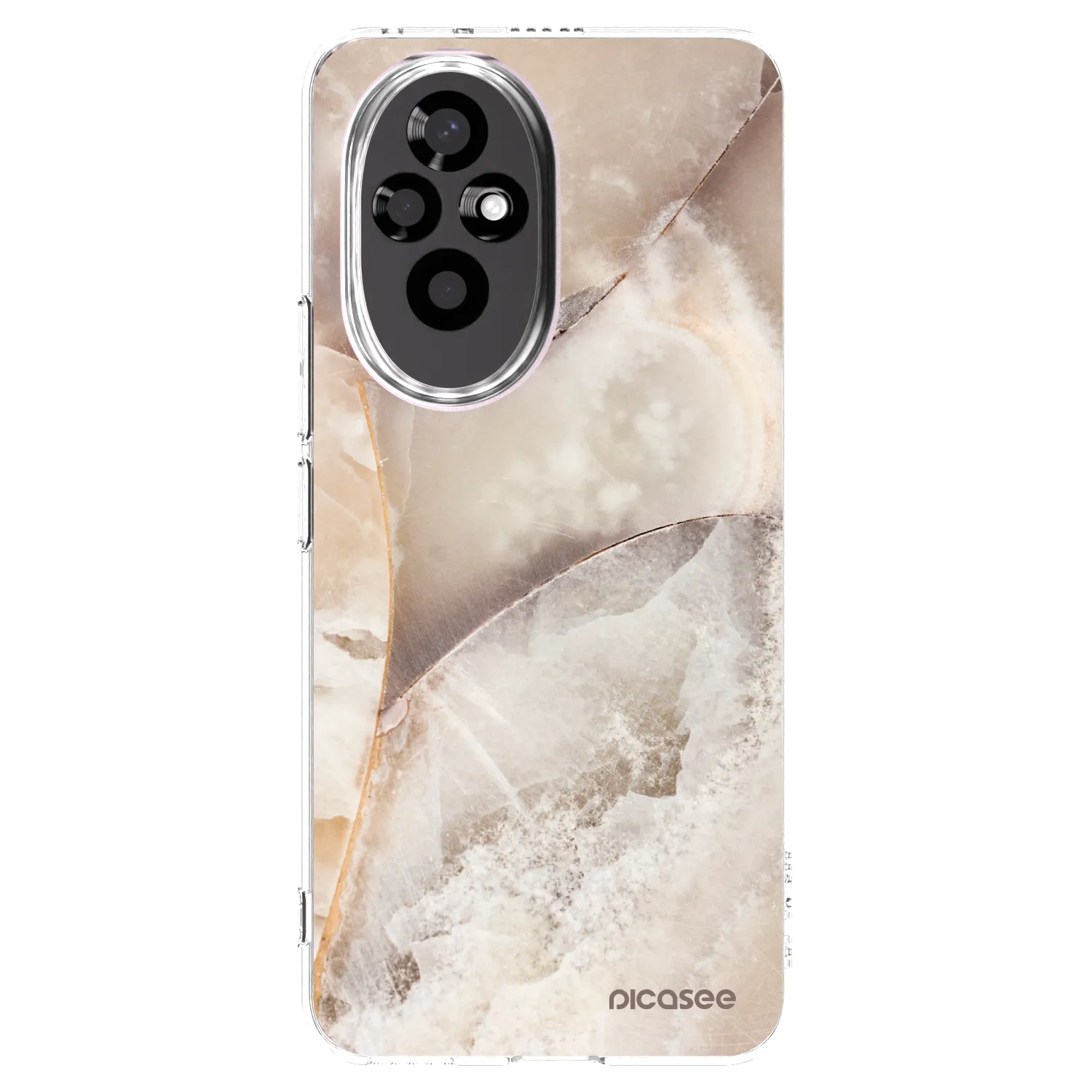 Picasee Honor 200 5G Hülle - Transparentes Silikon - Cream marble