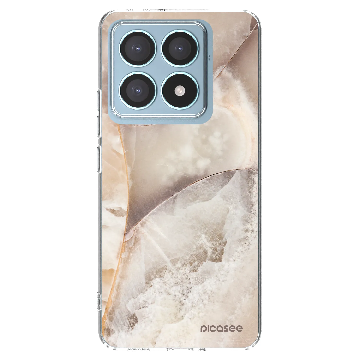 Picasee Xiaomi 14T Pro Hülle - Transparentes Silikon - Cream marble