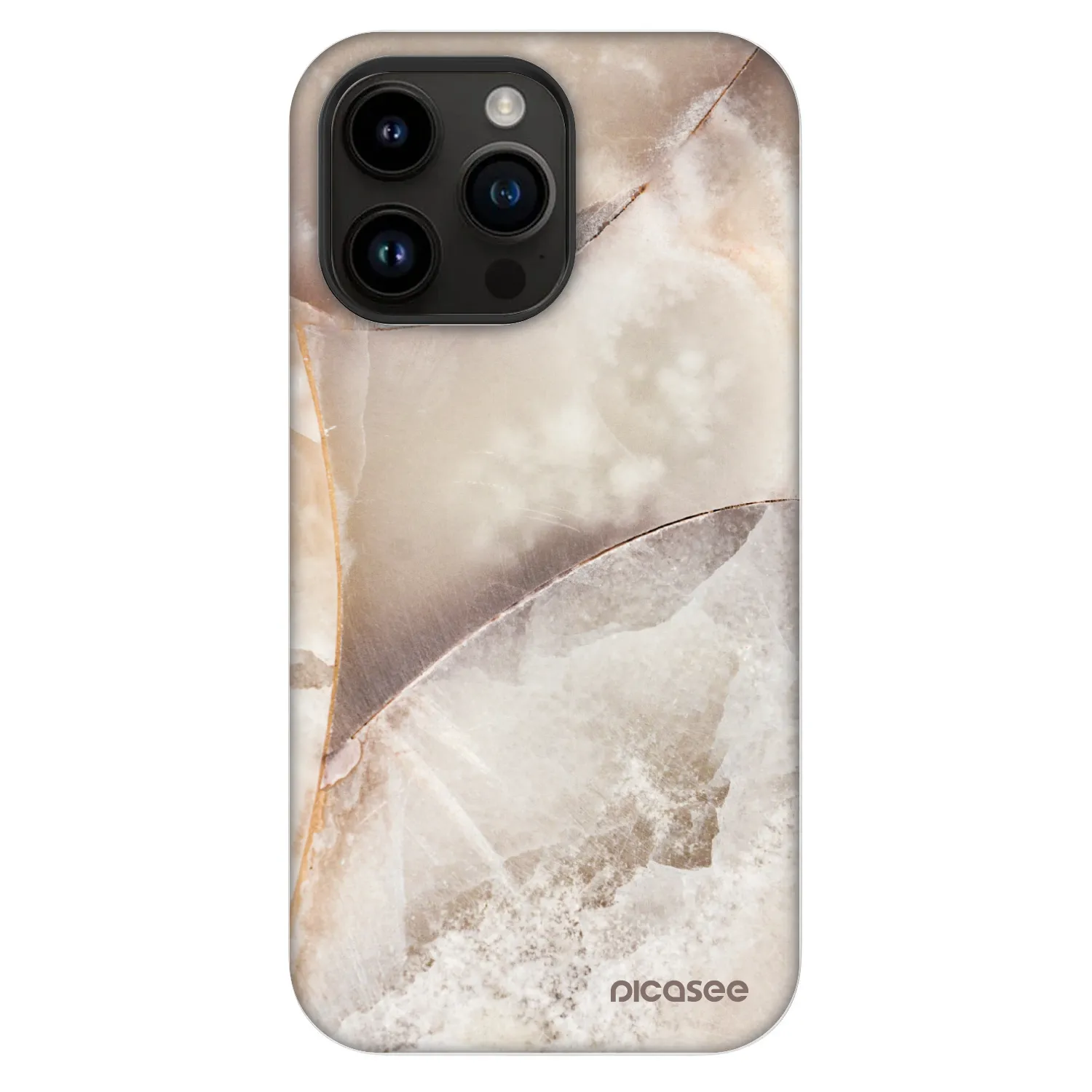 Picasee Fashion Case MagSafe für Apple iPhone 14 Pro Max - Cream marble