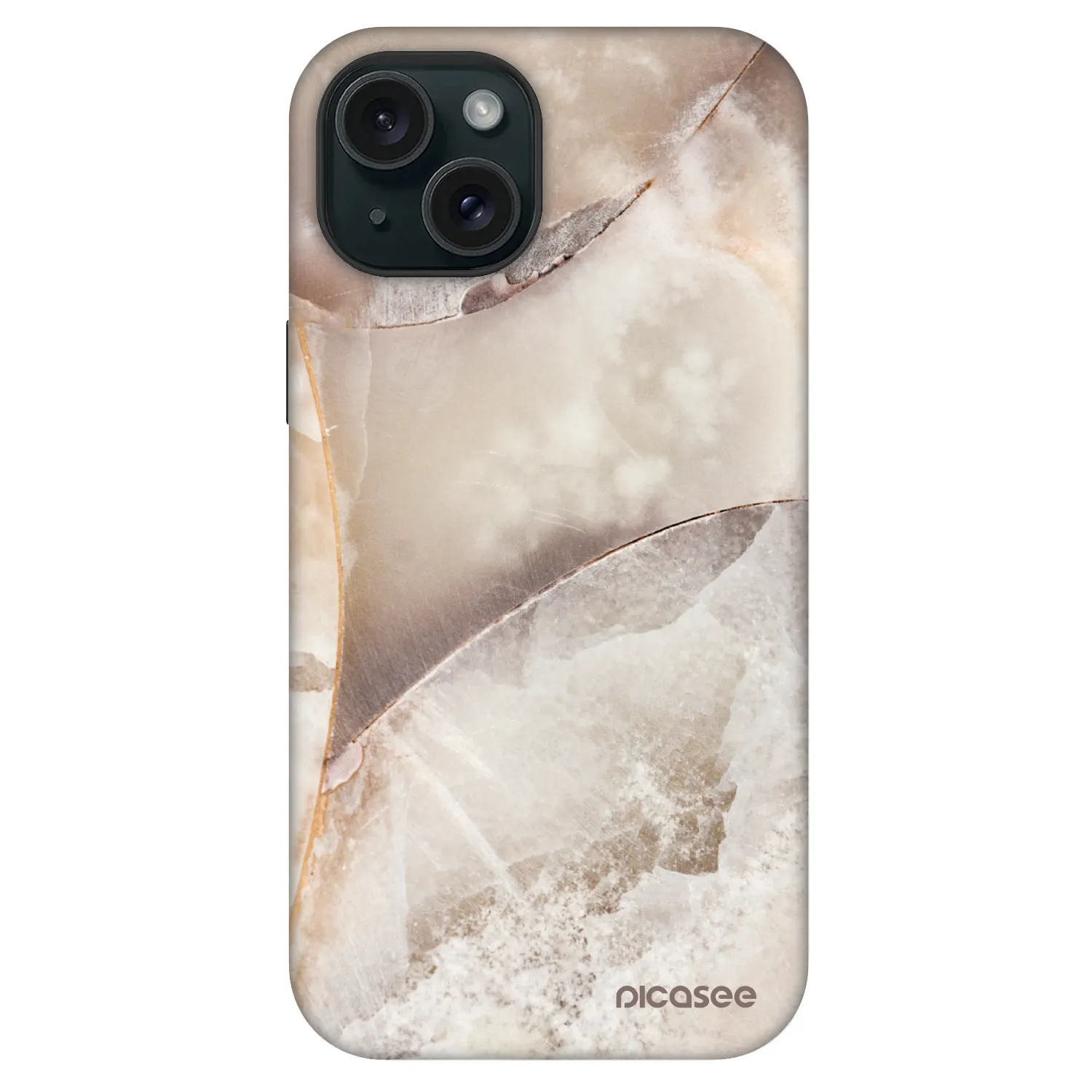 Picasee Fashion Case MagSafe für Apple iPhone 15 - Cream marble