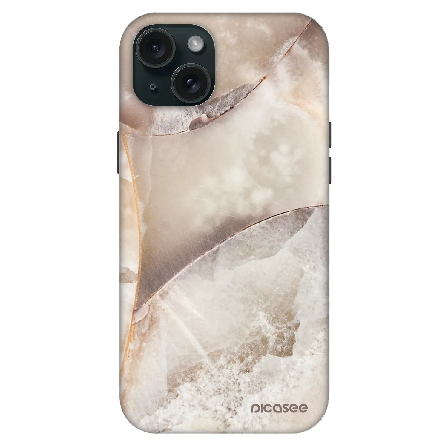 Picasee Fashion Case MagSafe für Apple iPhone 15 Plus - Cream marble