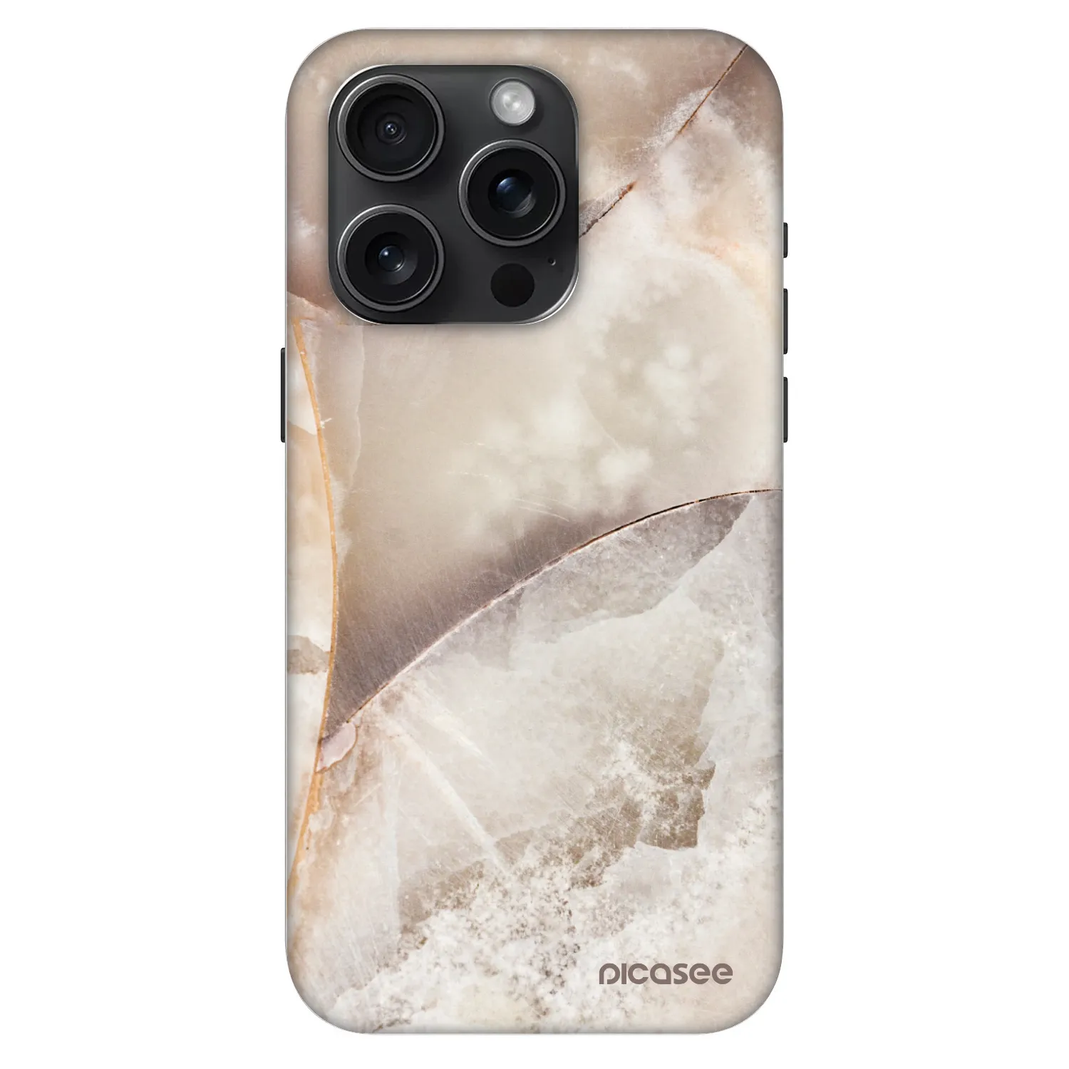 Picasee Fashion Case MagSafe für Apple iPhone 15 Pro - Cream marble