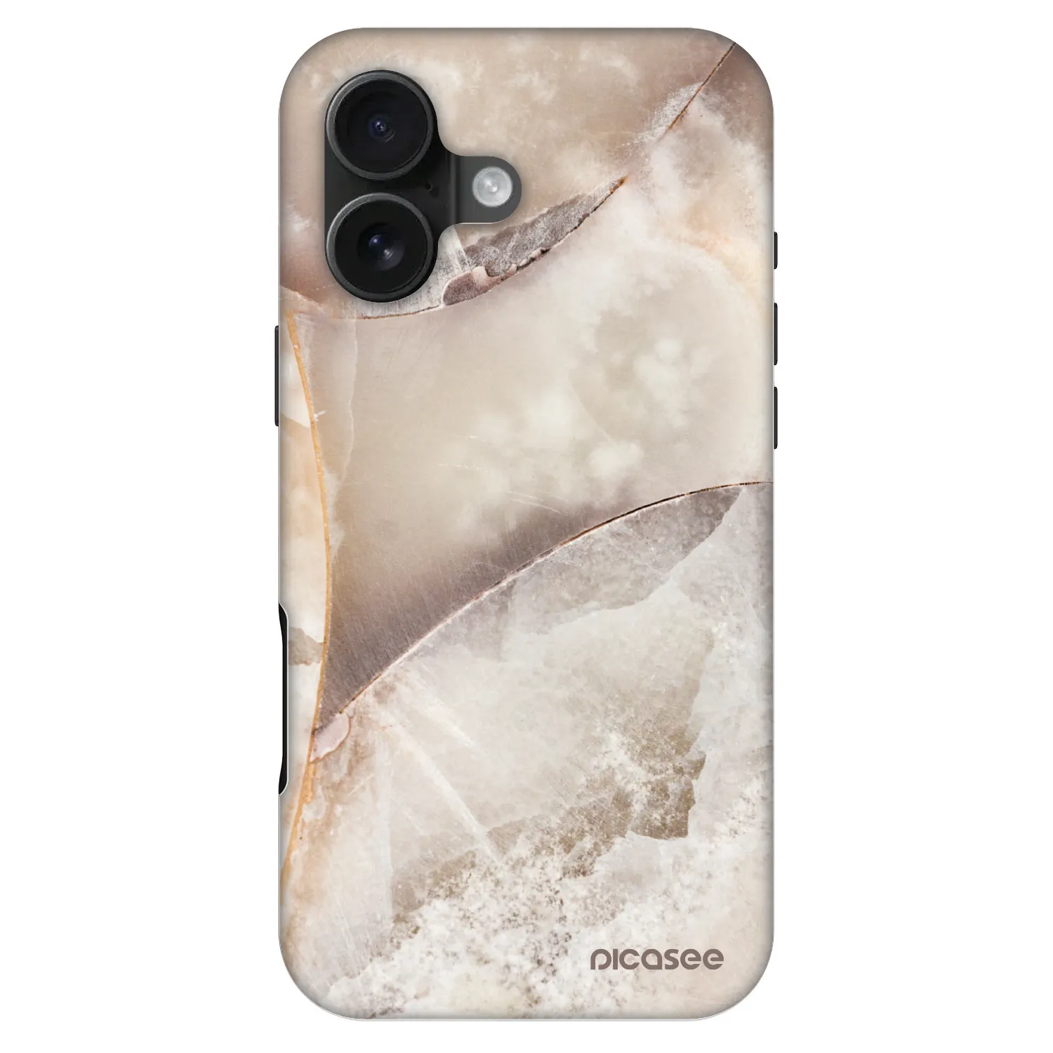 Picasee Fashion Case MagSafe für Apple iPhone 16 - Cream marble