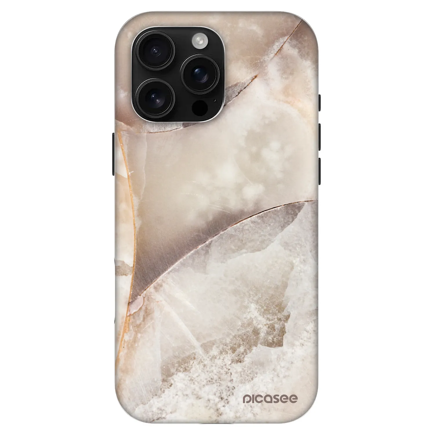 Picasee Fashion Case MagSafe für Apple iPhone 16 Pro Max - Cream marble