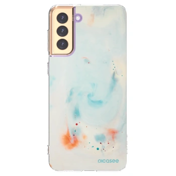 Picasee Samsung Galaxy S21+ 5G G996F Hülle - Transparentes Silikon - Splash
