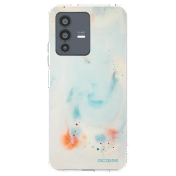 Picasee Vivo V23 5G Hülle - Transparentes Silikon - Splash