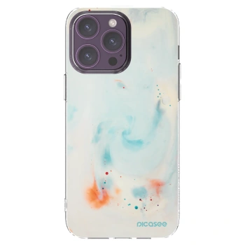 Picasee Apple iPhone 14 Pro Max Hülle - Transparentes Silikon - Splash