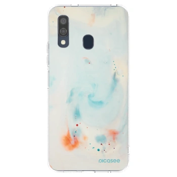 Picasee Samsung Galaxy A40 A405F Hülle - Transparentes Silikon - Splash