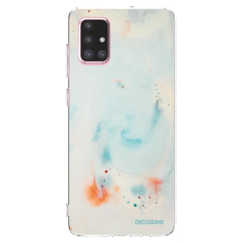 Picasee Samsung Galaxy A71 A715F Hülle - Transparentes Silikon - Splash