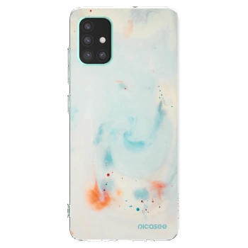 Picasee Samsung Galaxy A51 A515F Hülle - Transparentes Silikon - Splash