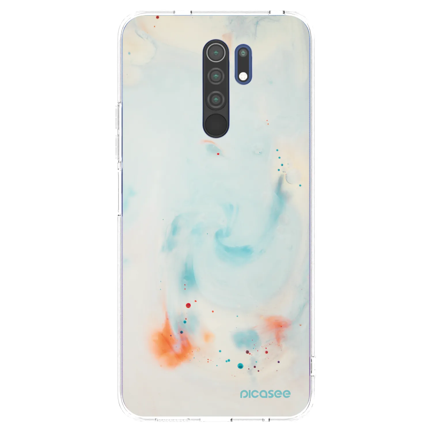 Picasee Xiaomi Redmi 9 Hülle - Transparentes Silikon - Splash