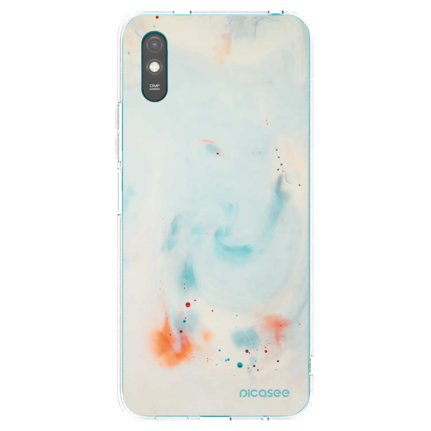 Picasee Xiaomi Redmi 9A Hülle - Transparentes Silikon - Splash