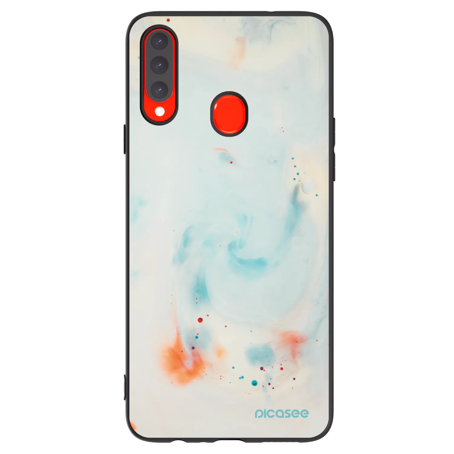 Picasee Samsung Galaxy A20s Hülle - Schwarzes Silikon - Splash