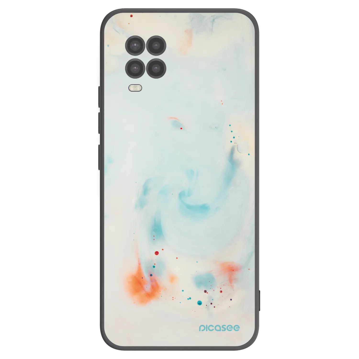 Picasee Xiaomi Mi 10 Lite Hülle - Schwarzes Silikon - Splash