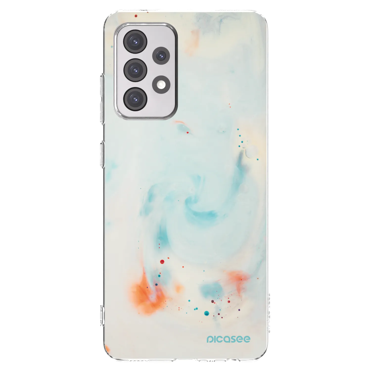 Picasee Samsung Galaxy A52 5G A525F Hülle - Transparentes Silikon - Splash