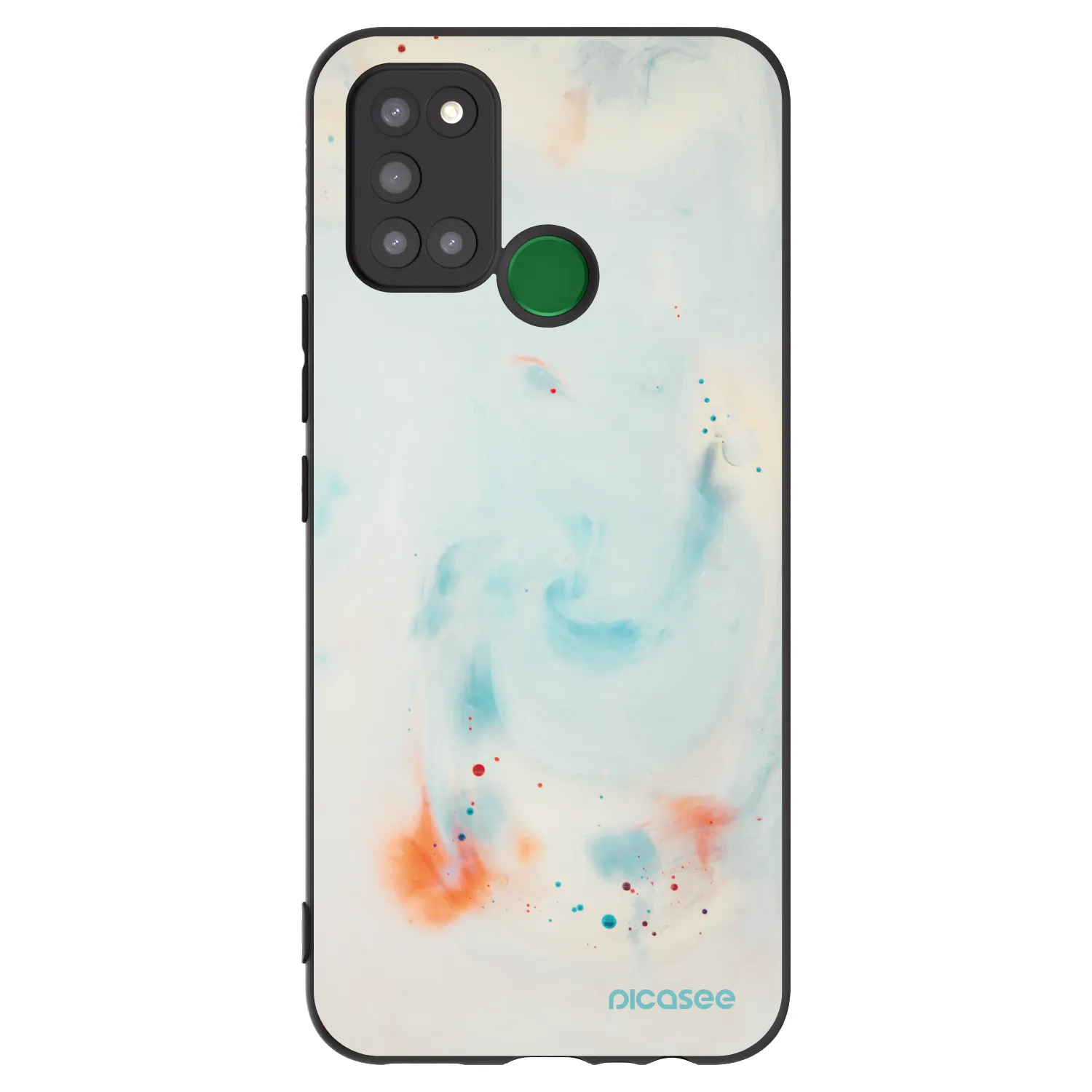 Picasee Realme 7i Hülle - Schwarzes Silikon - Splash