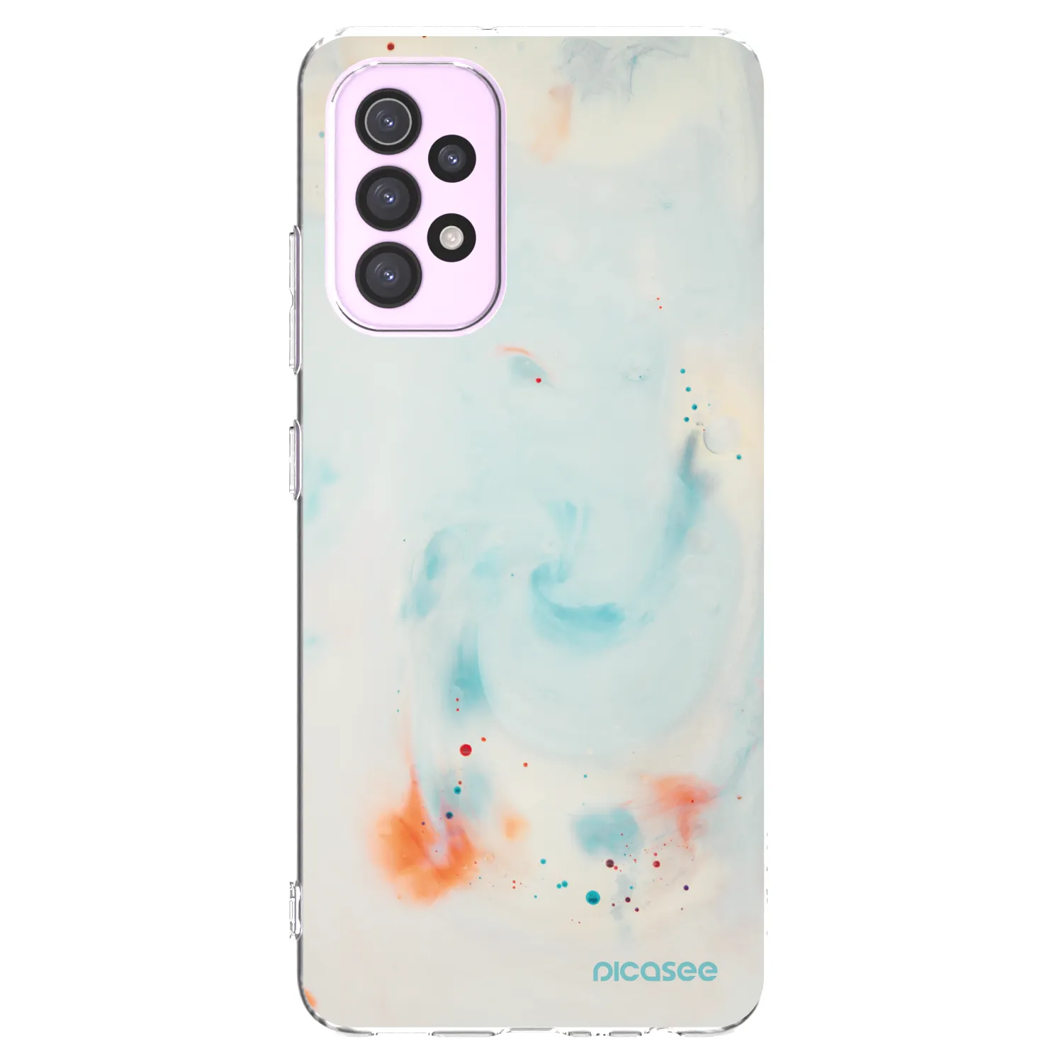 Picasee Samsung Galaxy A32 5G A326B Hülle - Transparentes Silikon - Splash