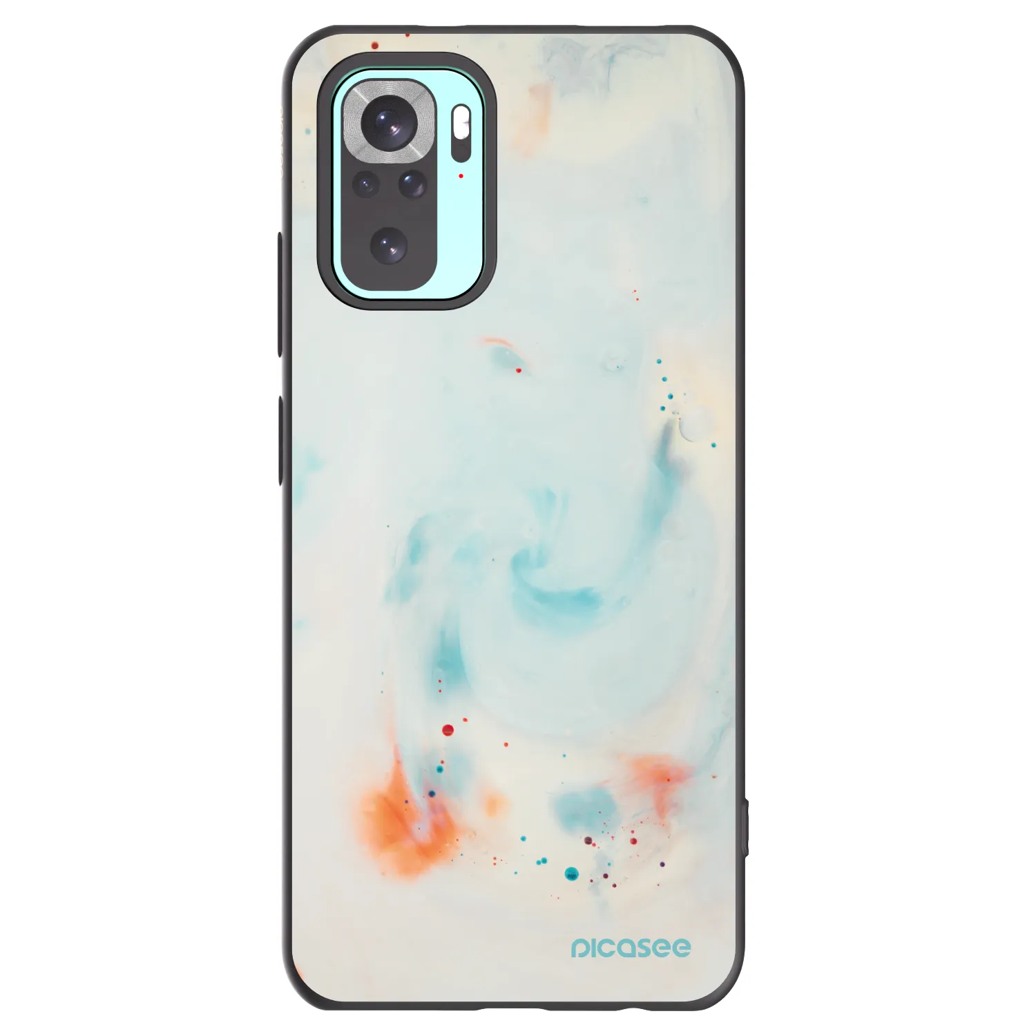 Picasee Xiaomi Redmi Note 10 Pro Hülle - Schwarzes Silikon - Splash