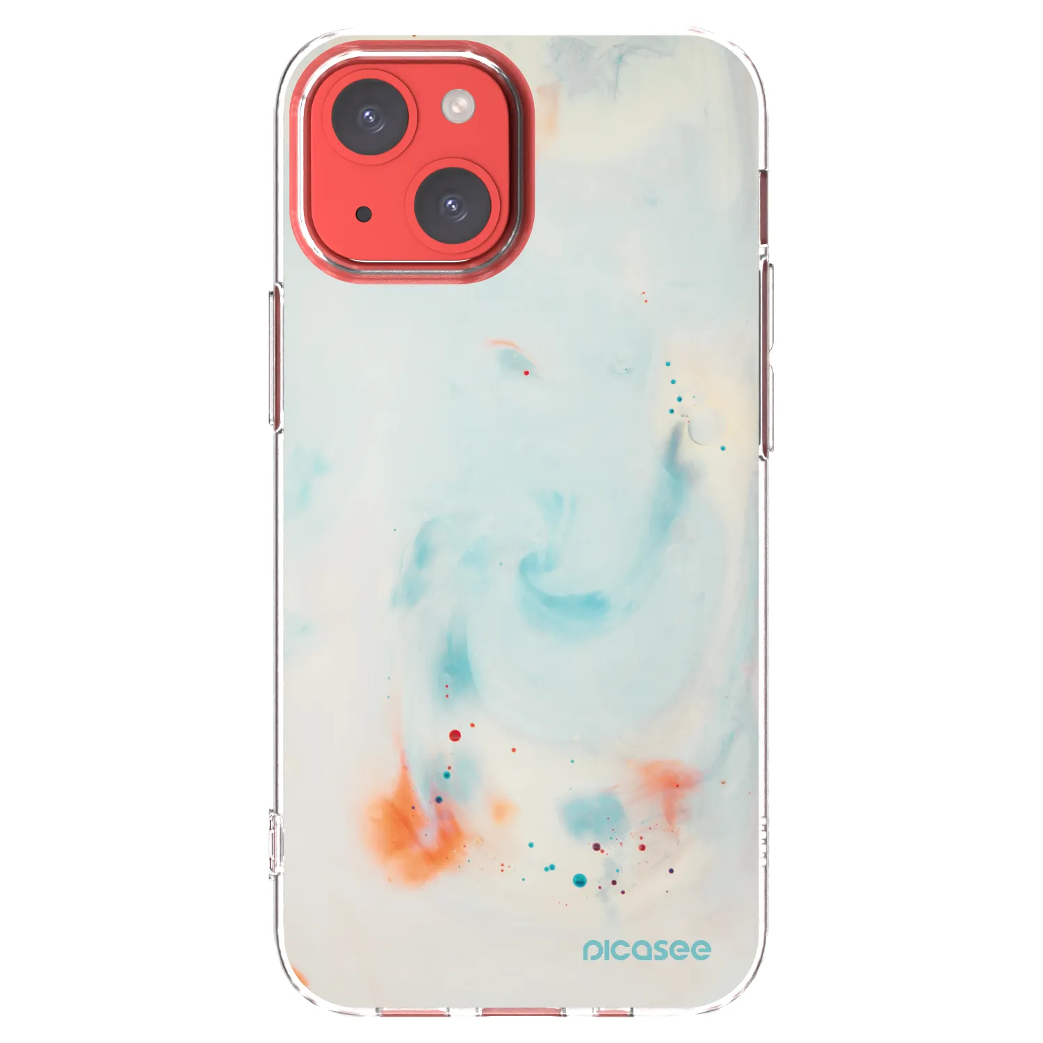 Picasee Apple iPhone 13 mini Hülle - Transparentes Silikon - Splash