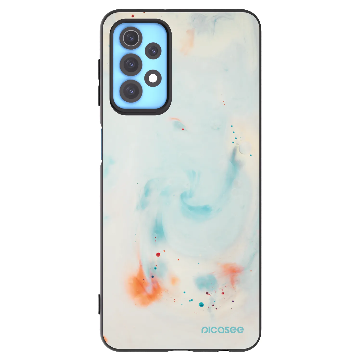 Picasee Samsung Galaxy A32 4G SM-A325F Hülle - Schwarzes Silikon - Splash