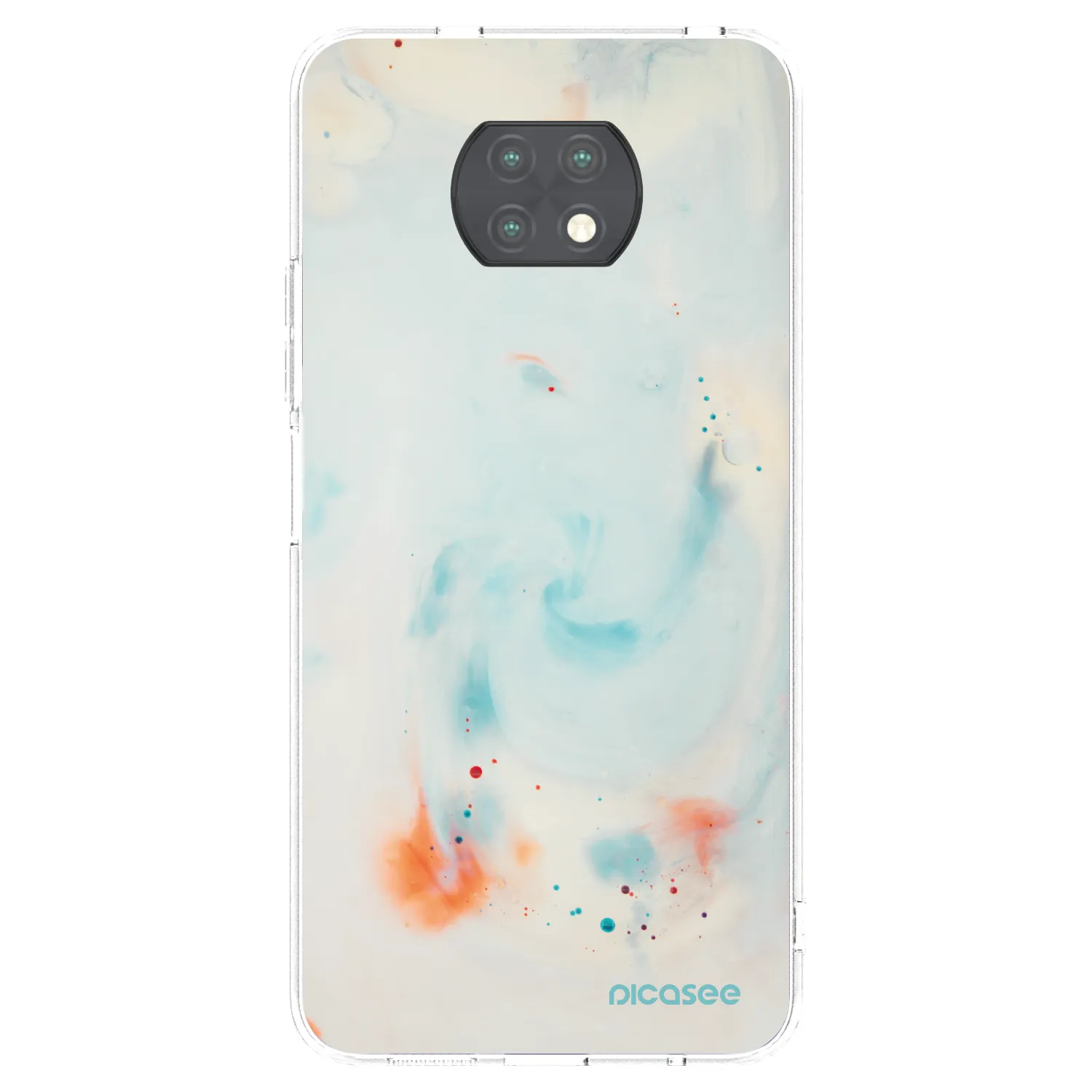 Picasee Xiaomi Redmi Note 9T Hülle - Transparentes Silikon - Splash