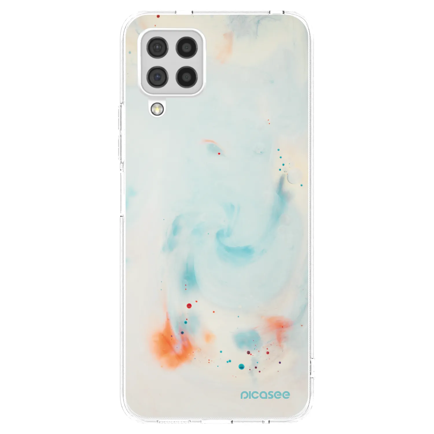 Picasee Samsung Galaxy A22 A225F 4G Hülle - Transparentes Silikon - Splash