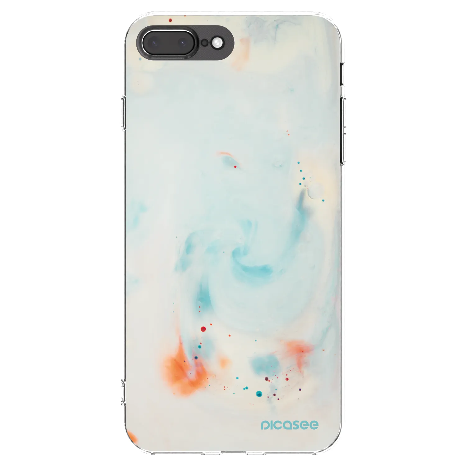 Picasee Apple iPhone 7 Plus Hülle - Transparentes Silikon - Splash