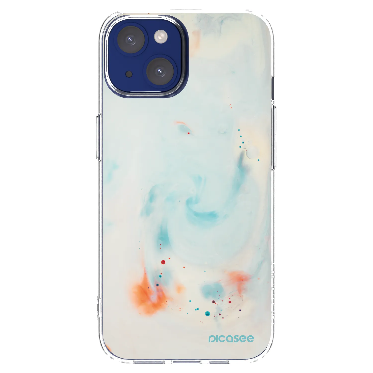 Picasee Apple iPhone 14 Hülle - Transparentes Silikon - Splash