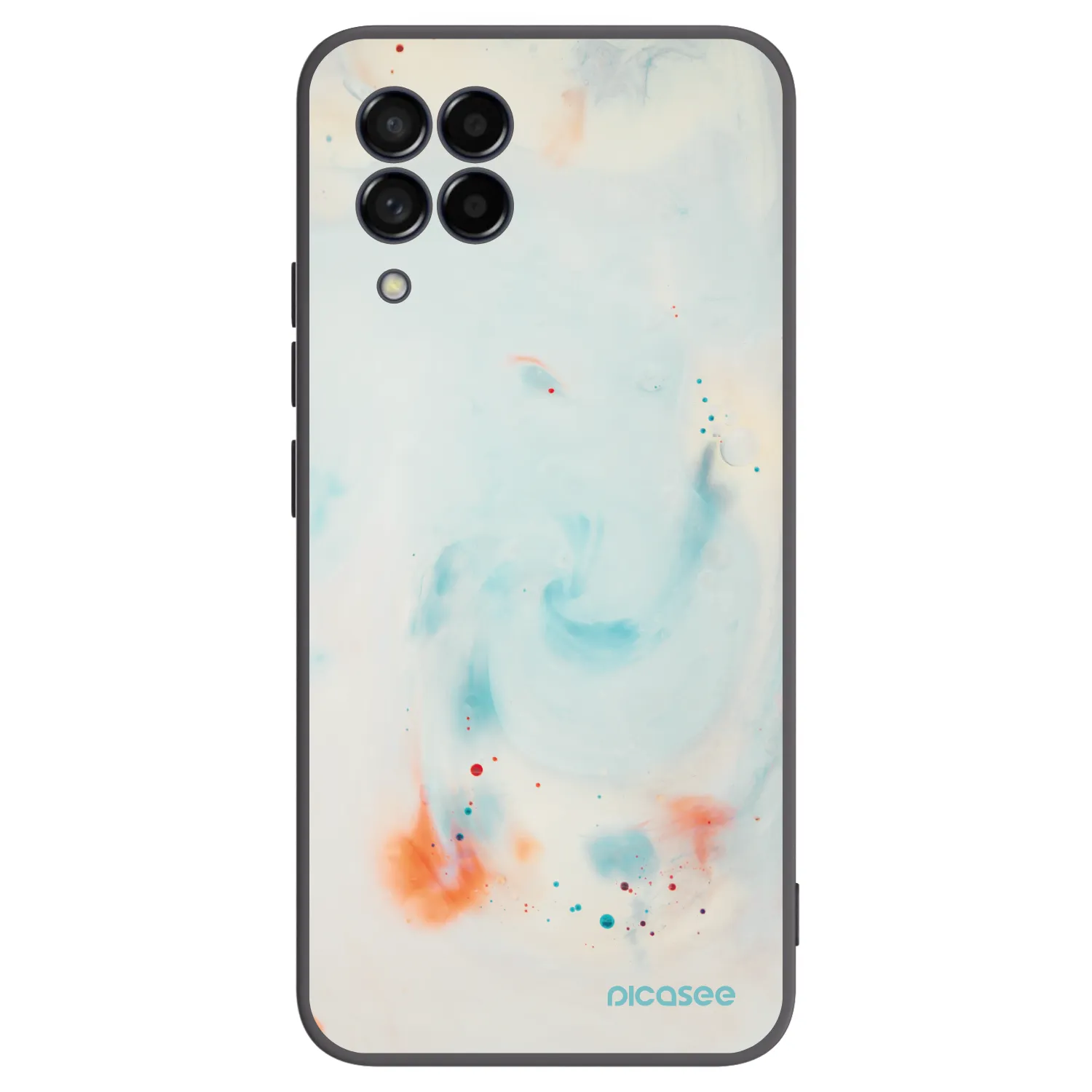Picasee Samsung Galaxy M53 5G Hülle - Schwarzes Silikon - Splash