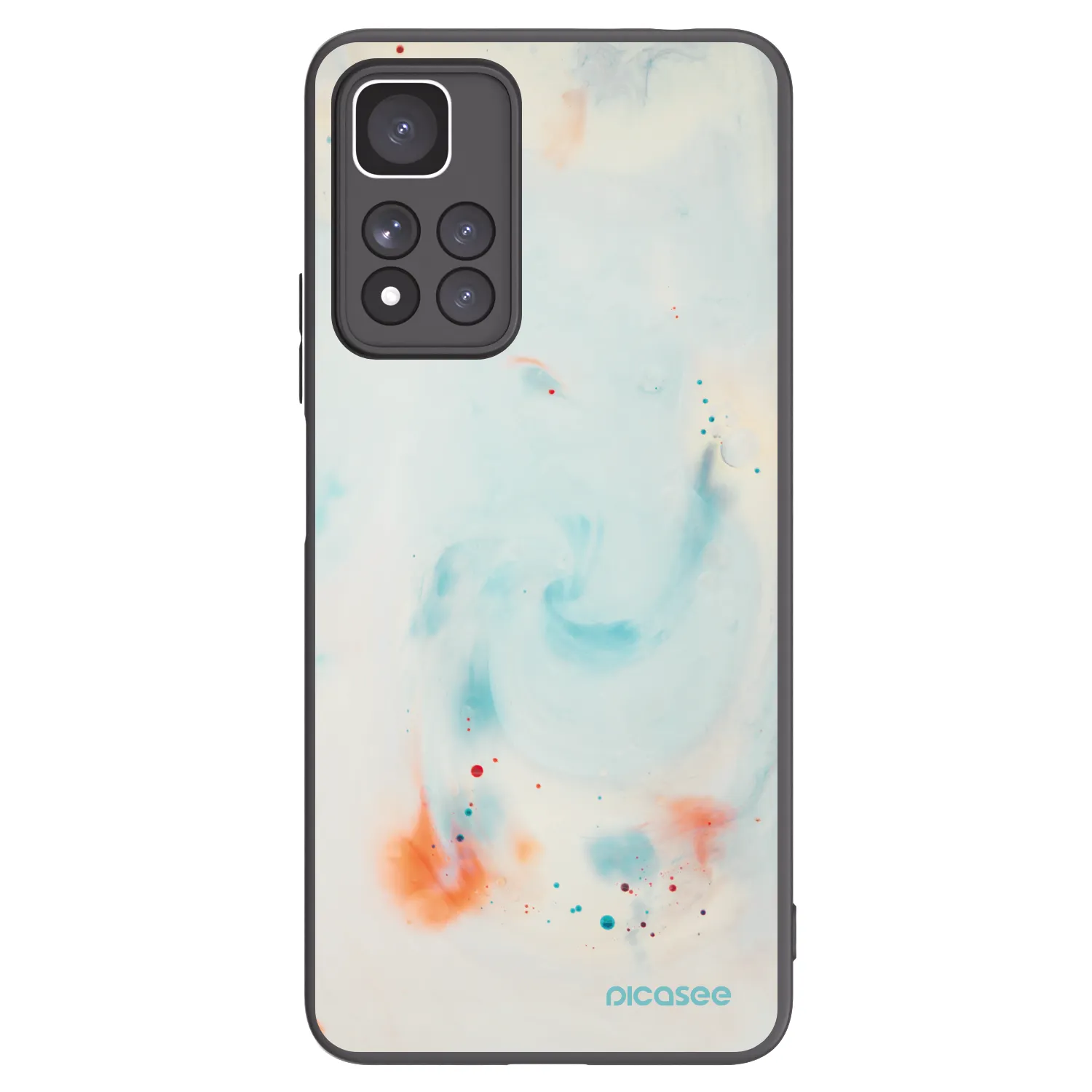 Picasee Xiaomi Redmi Note 11 Pro+ 5G Hülle - Schwarzes Silikon - Splash