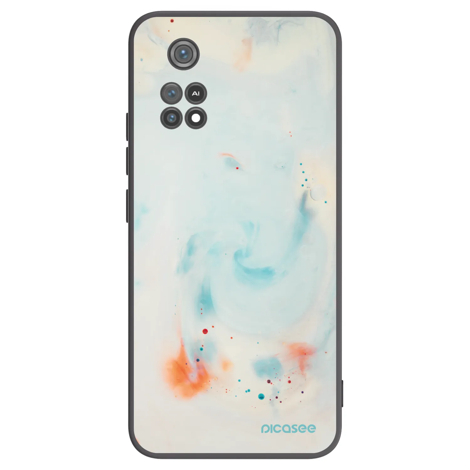 Picasee Xiaomi Poco M4 Pro Hülle - Schwarzes Silikon - Splash