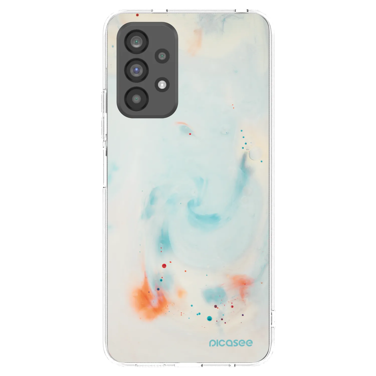 Picasee Samsung Galaxy A73 5G Hülle - Transparentes Silikon - Splash