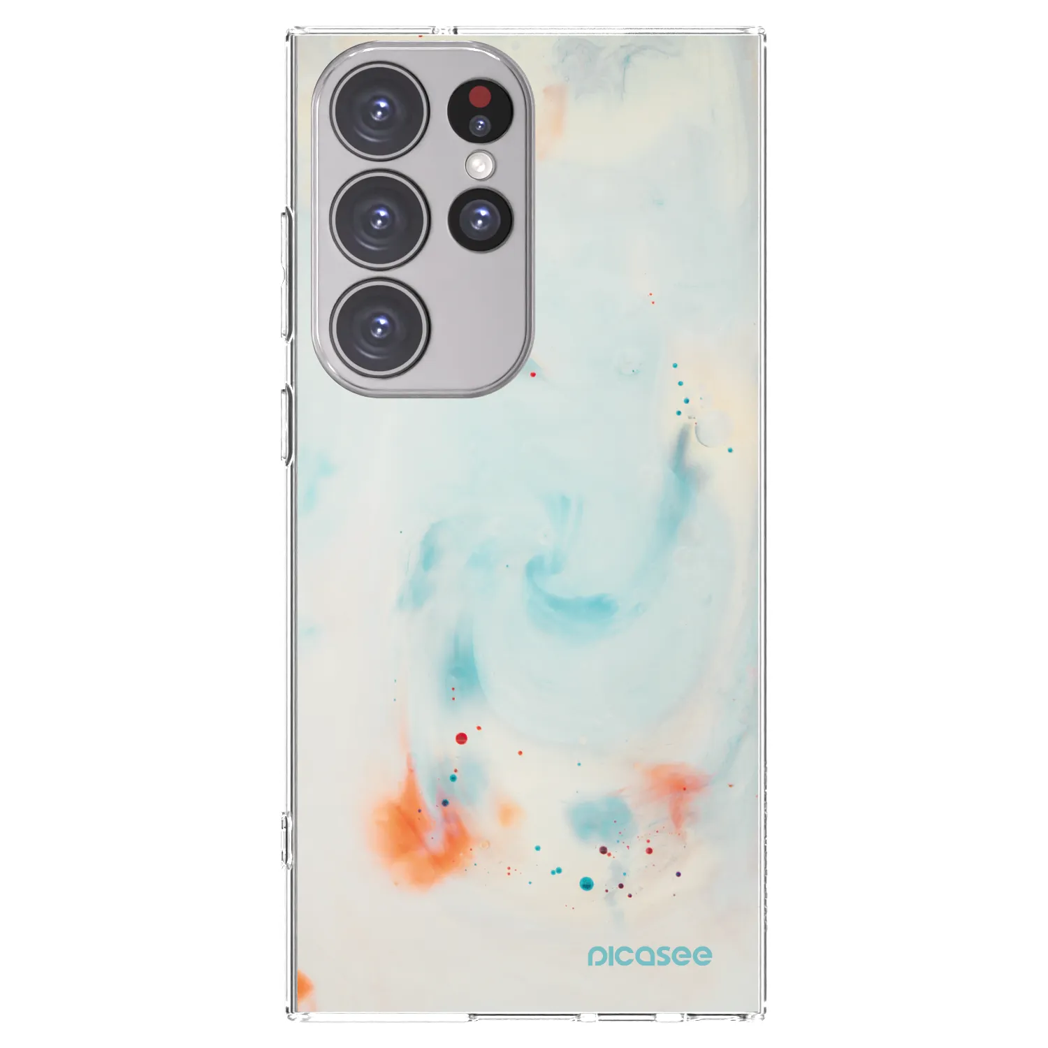 Picasee Samsung Galaxy S23 Ultra 5G Hülle - Transparentes Silikon - Splash
