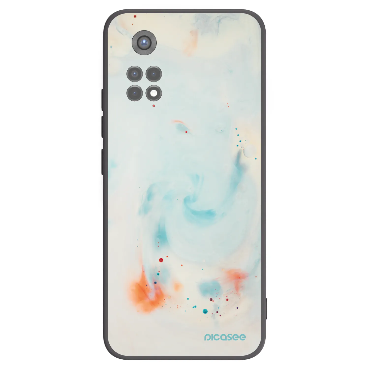 Picasee Xiaomi Redmi Note 11S 5G Hülle - Schwarzes Silikon - Splash