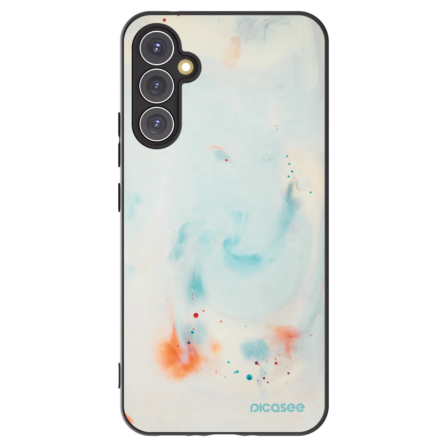 Picasee Samsung Galaxy A34 5G A346B Hülle - Schwarzes Silikon - Splash