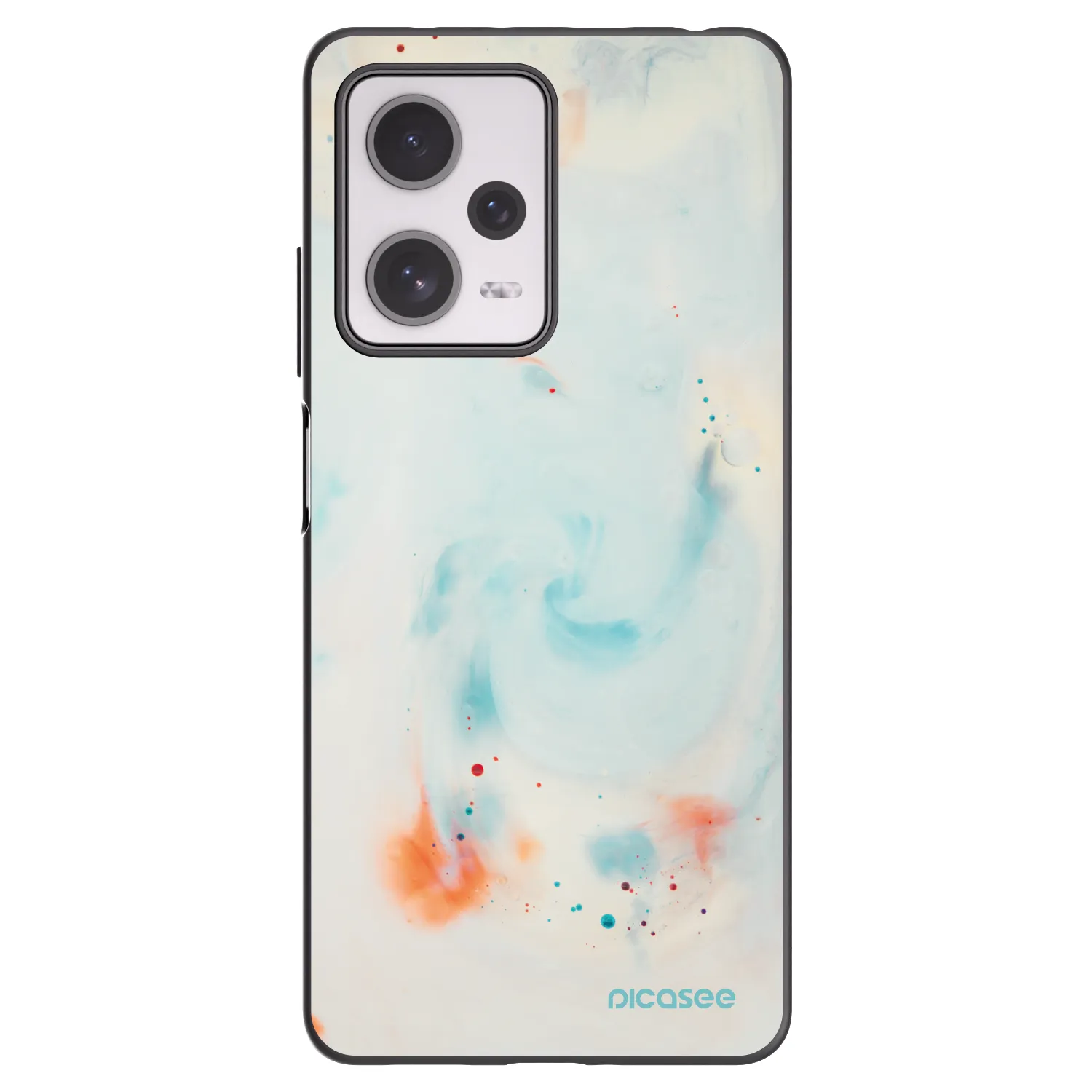 Picasee Xiaomi Redmi Note 12 Pro+ 5G Hülle - Schwarzes Silikon - Splash