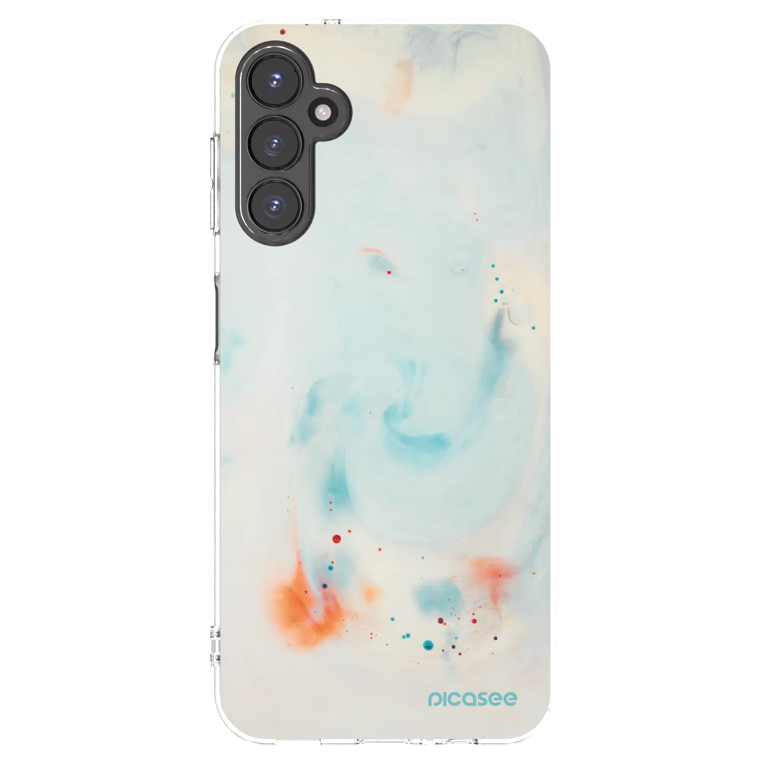 Picasee Samsung Galaxy A14 4G A145R Hülle - Transparentes Silikon - Splash