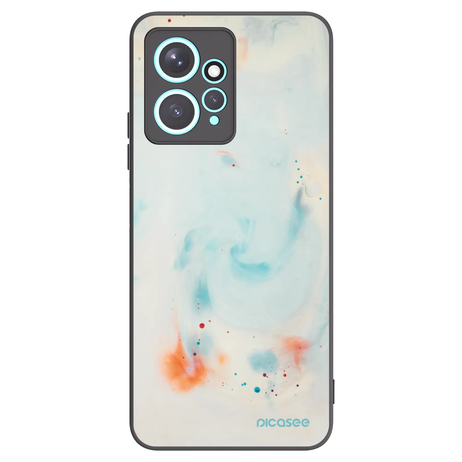 Picasee Xiaomi Redmi Note 12 4G Hülle - Schwarzes Silikon - Splash