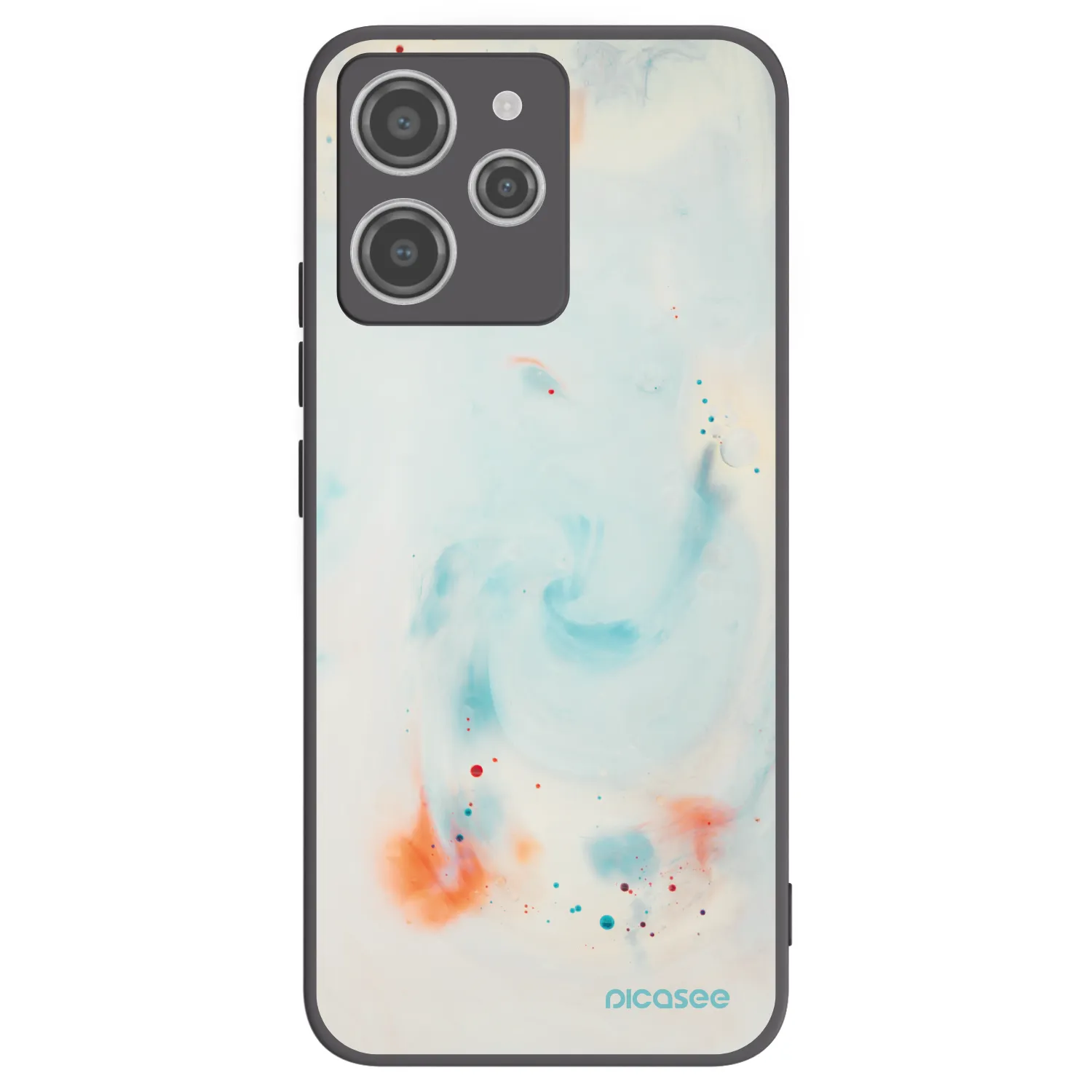 Picasee Xiaomi Redmi 12 4G Hülle - Schwarzes Silikon - Splash