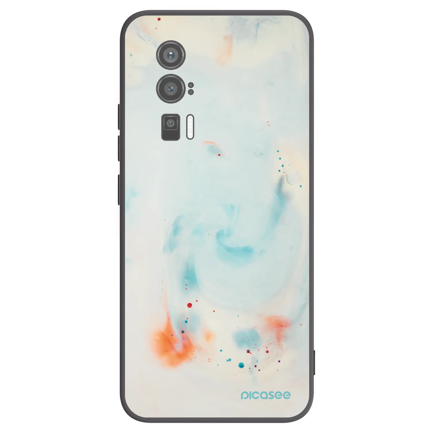 Picasee Xiaomi Poco F5 Pro 5G Hülle - Schwarzes Silikon - Splash