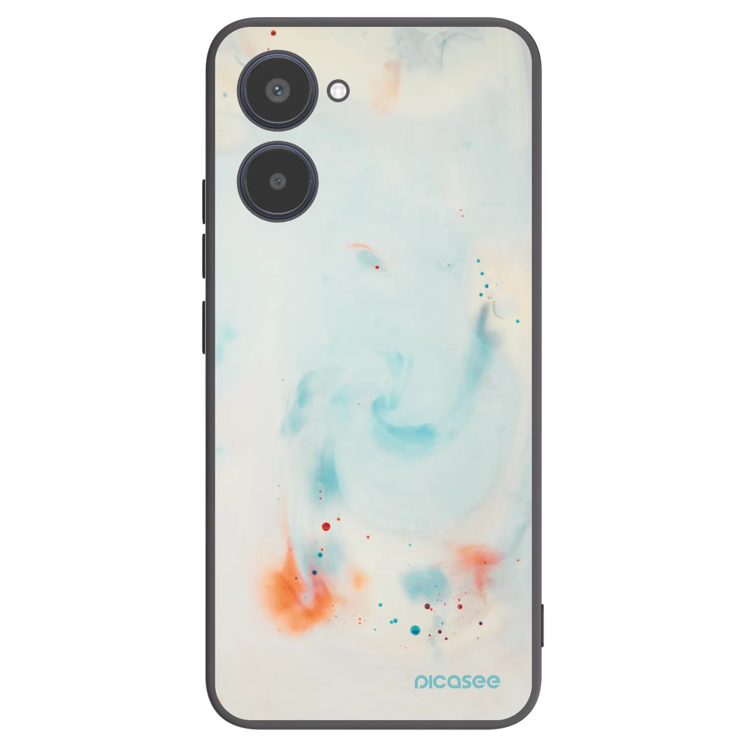 Picasee Realme 10 4G Hülle - Schwarzes Silikon - Splash