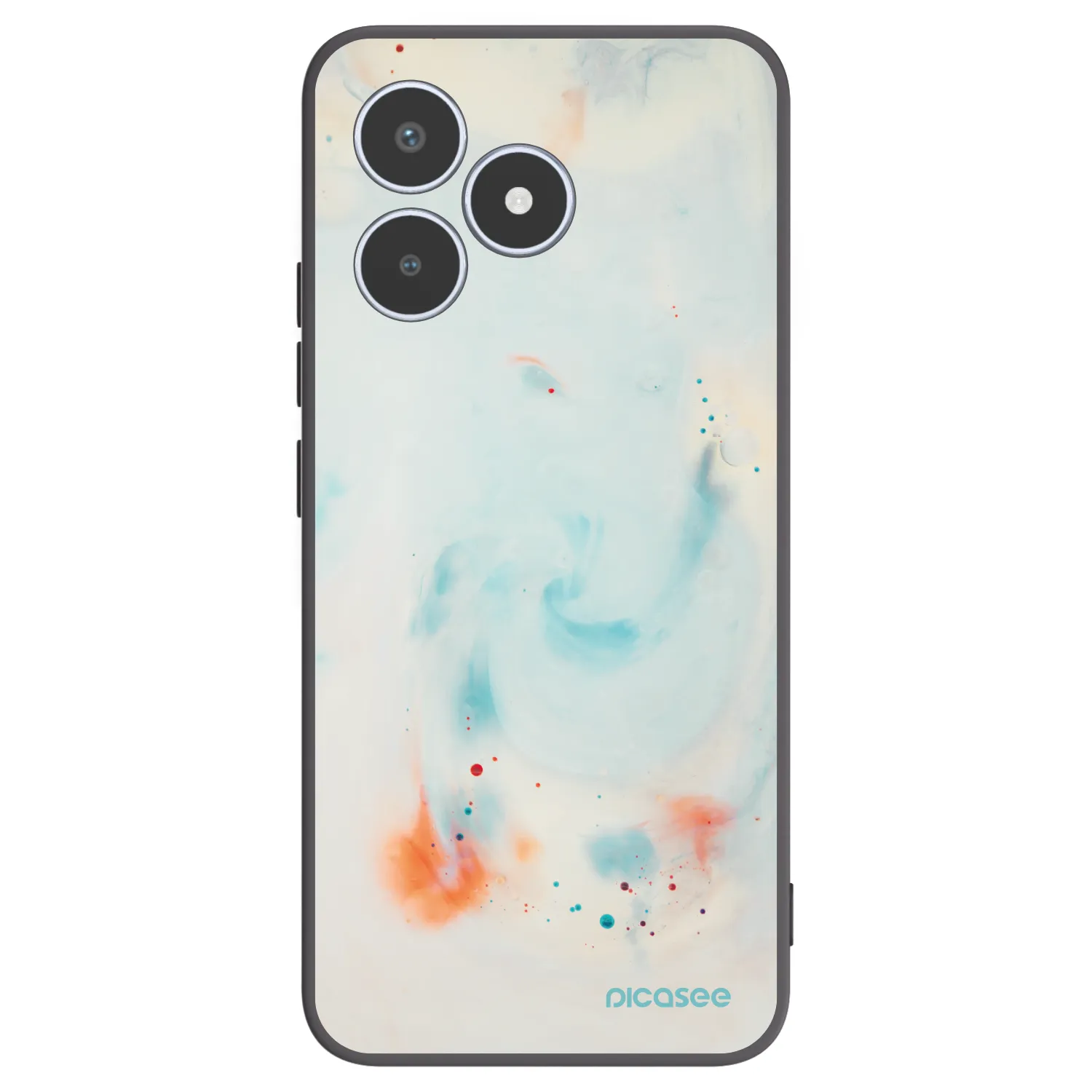 Picasee Realme C53 Hülle - Schwarzes Silikon - Splash