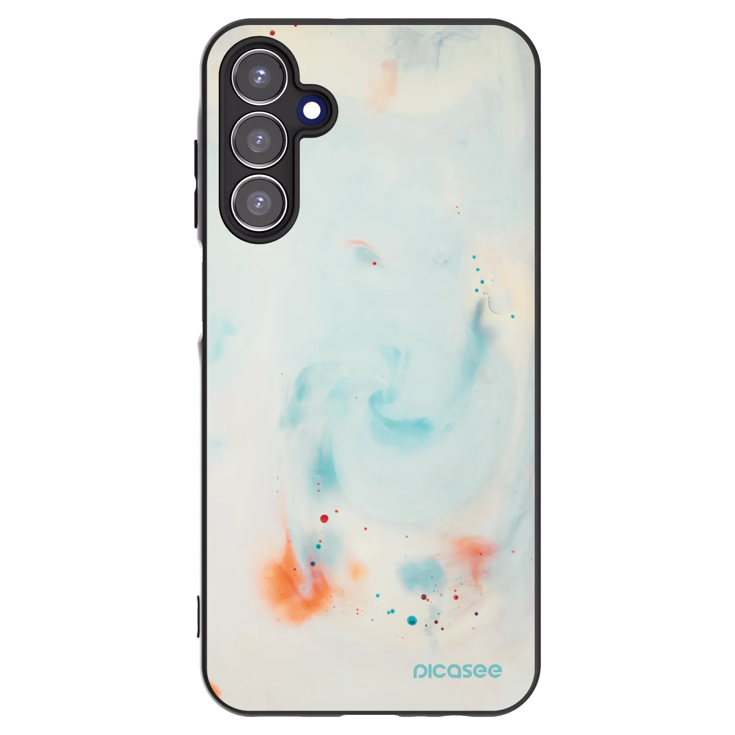 Picasee Samsung Galaxy A15 A155F 4G Hülle - Schwarzes Silikon - Splash